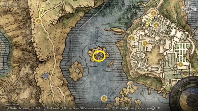 elden ring laskyar ruins walkthrough meeting point map location