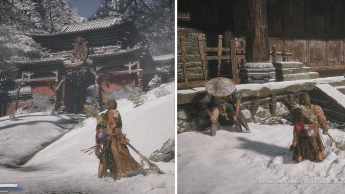 Schwarzer Mythos: Wukong Screenshot, der zeigt, wo du die Schatzjäger-Quest beginnen kannst