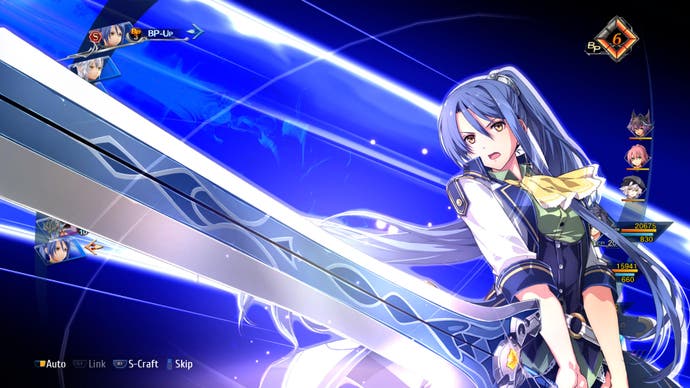 The Legend of Heroes: Trails into Reverie Test-Screenshot - Laura S. Arseid im Kampf mit ihrem S-Craft-Angriff