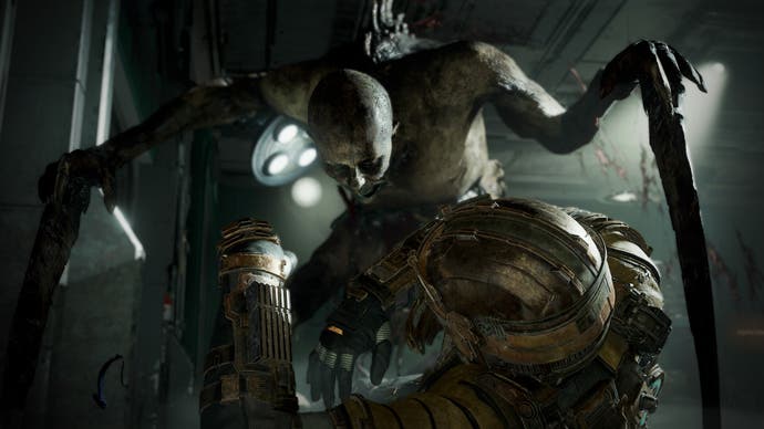 Screenshot aus dem Dead Space Remake, das 2023 veröffentlicht wurde und von EA herausgegeben wird.