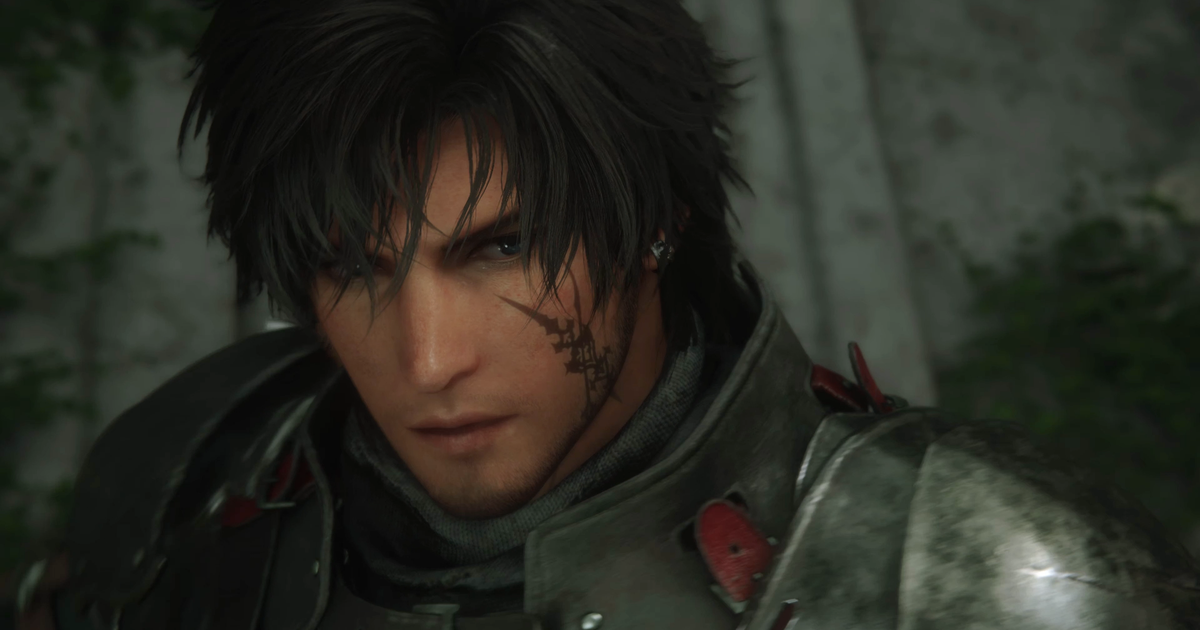 FF16 Clive extreme close up